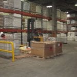 Warehouse pallet racking